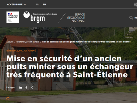 Mise en sécurité d’un ancien puits minier sous un échangeur très fréquenté à Saint-Étienne, BRGM